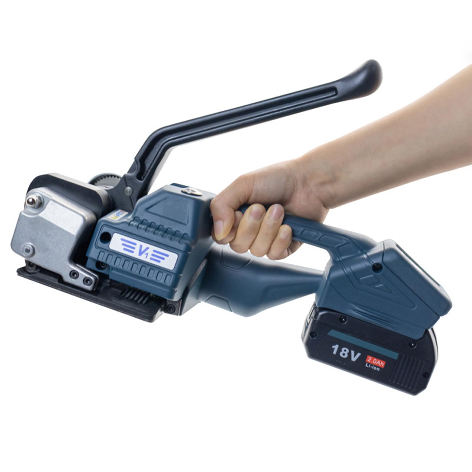 Flejadora automática portátil sin hebilla para embalaje y envío rápido