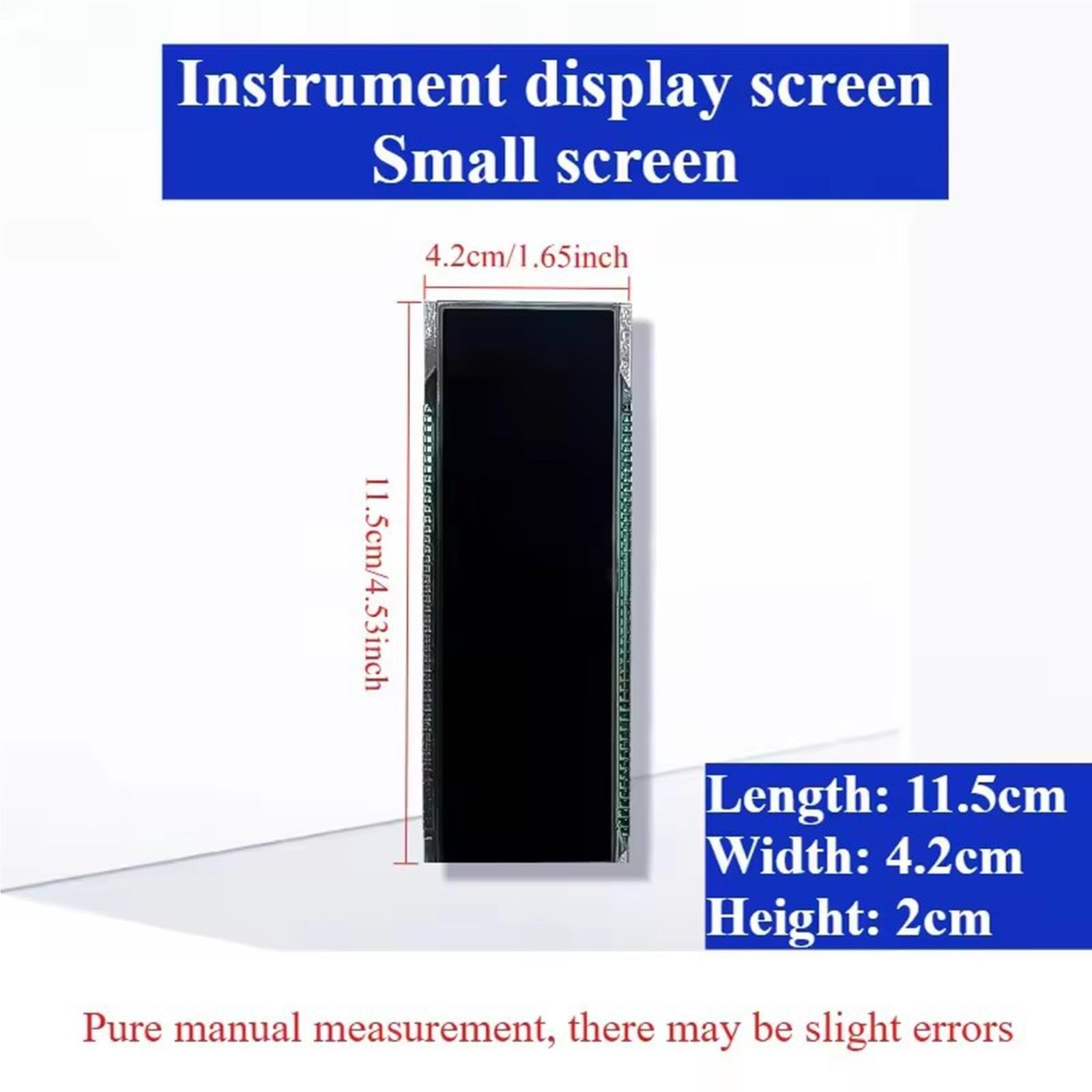 Tacómetro Pantalla LCD de repuesto, accesorios de cristal para panel de instrumentos