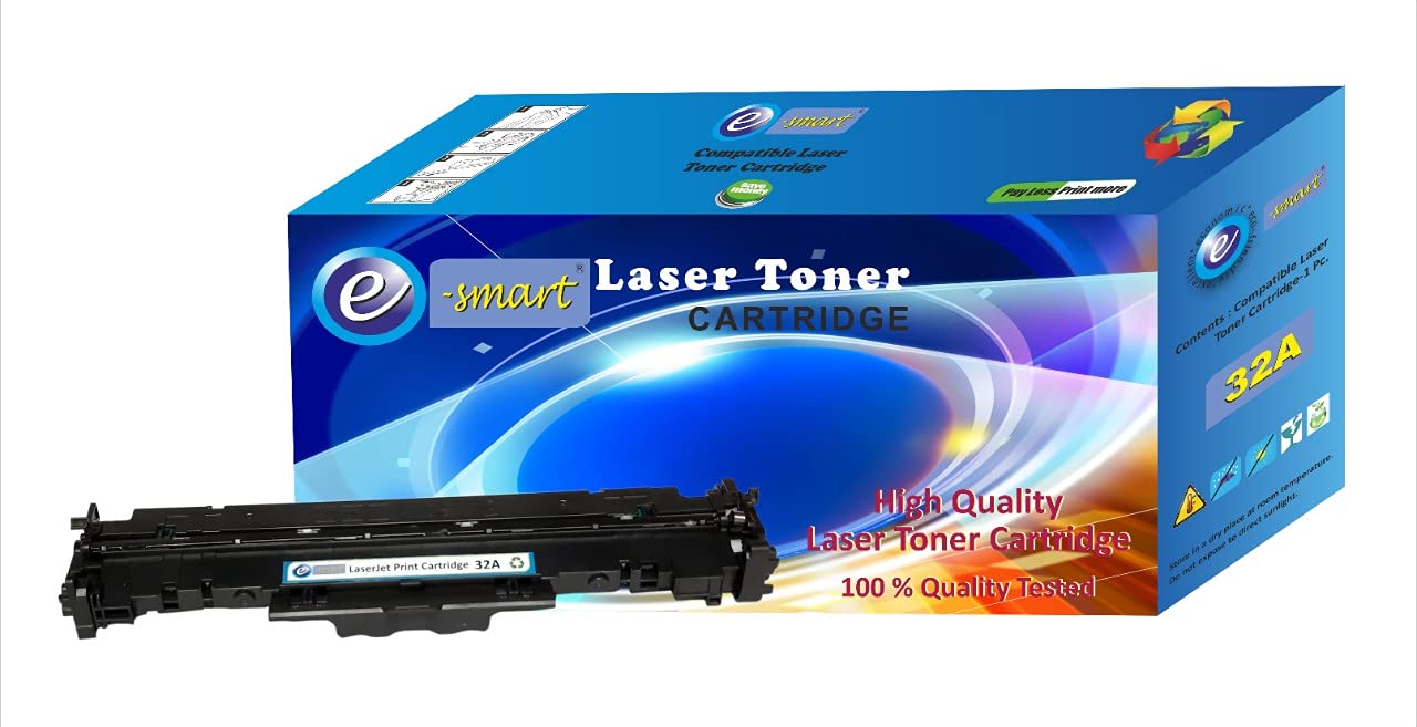 e-smart 32A for HP 32A (CF232A) Drum Unit Cartridge for HP Laserjet Pro M203, M203d, M203dn, M203dw, 203, 227, M227, M227sM227d, M227fdn, M227fdw, M227sdn MFP Printer (with Chip, Best Drum Unit)