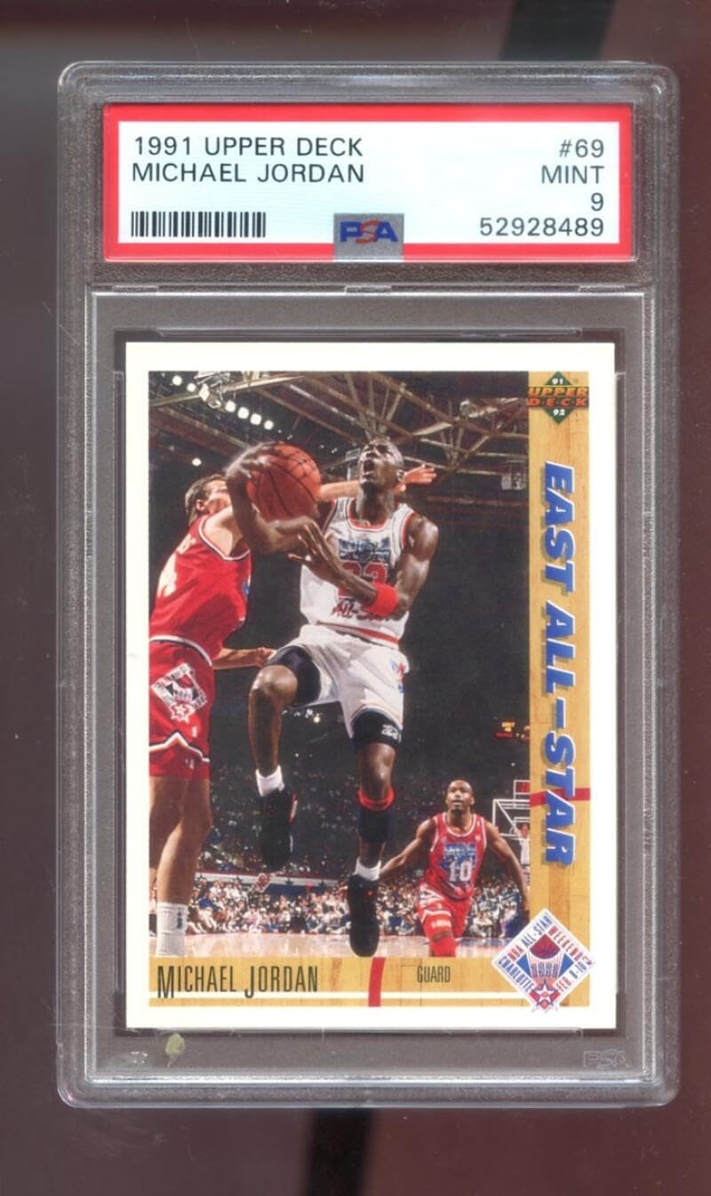 Michael Jordan Card 1991-92 Upper Deck #69 PSA 9