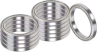 Kozelo 10pcs Deep Groove Ball Bearings - [45mm x 58mm x 7mm] Chrome Steel Balls for Motors Machine Tool Gearboxes Bearing Use, Double Shielded ABEC1