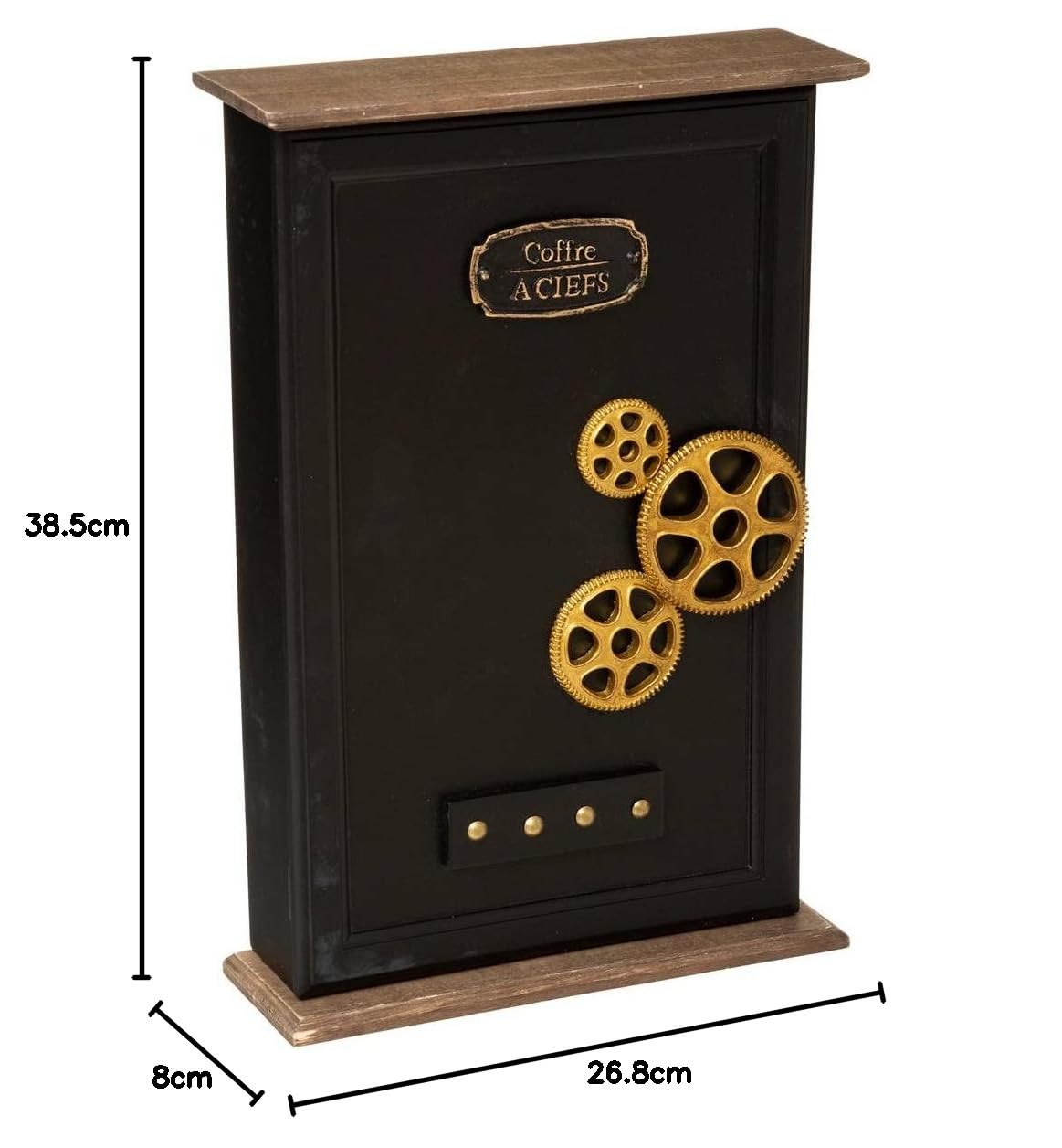 Set 4 Scatole In Legno Retro Atmosphera - Per Decorazione E Conservazione - Foto 4