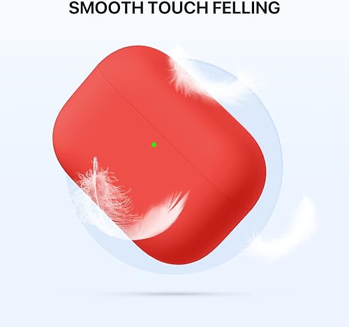 Miniatura 8 de Miracase - Funda protectora de silicona líquida para Airpods Pro, triple capa protectora, funda de carga para AirPods Pro, 2019, con luz LED