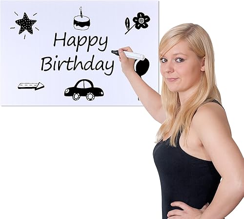 Miniatura 4 de PLULON 20 letreros en blanco para patio, 17 x 12 pulgadas, tablero de plástico corrugado, letrero de tablero, letrero de césped para alquiler, venta