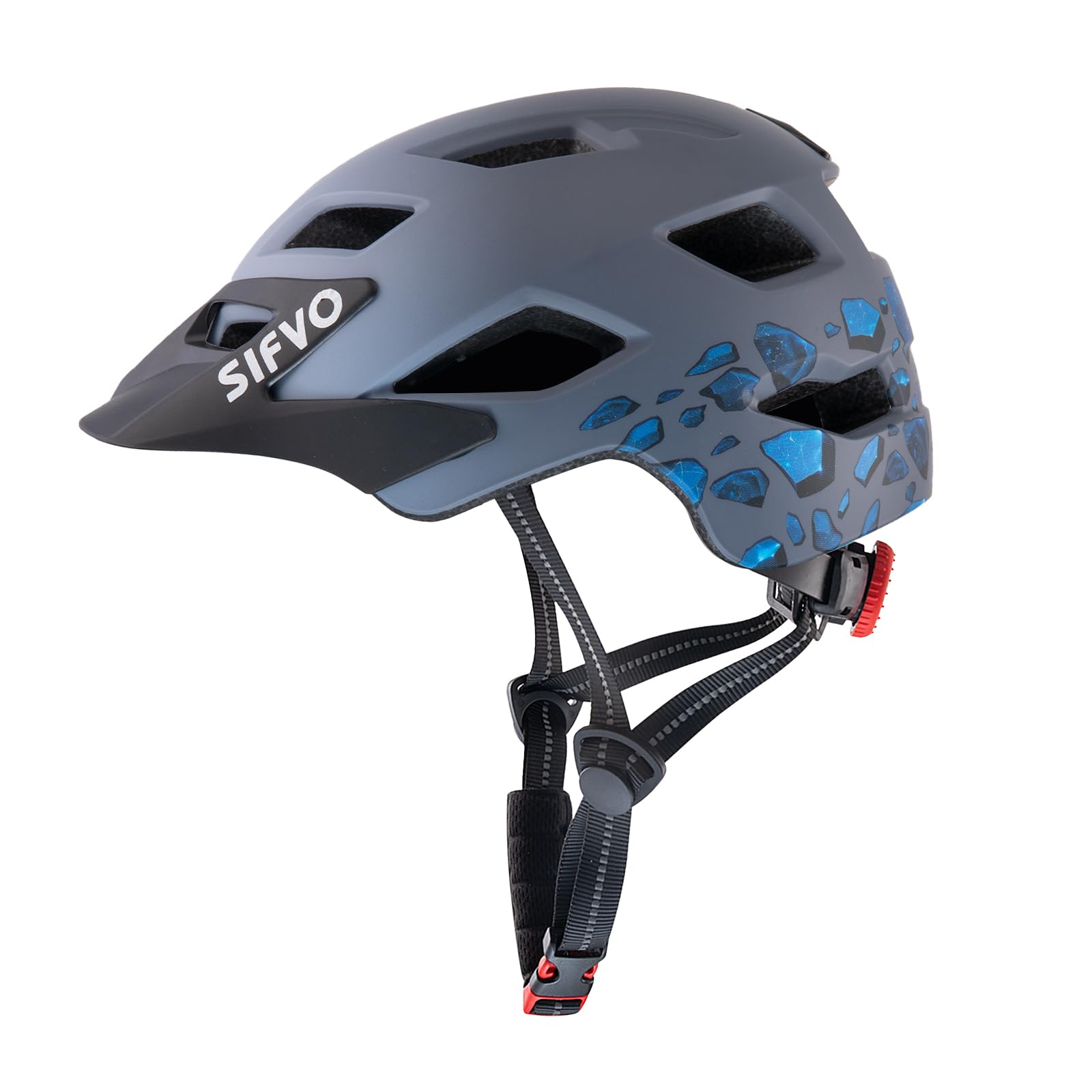 SIFVO Fahrradhelm Kinder Jungen und Mädchen 50-57cm, Kinder Fahrradhelm mit Abnehmbarem Visier Kinderhelm Multisport Helm Kinder Sicher und Komfortabel 5-14 Jahre