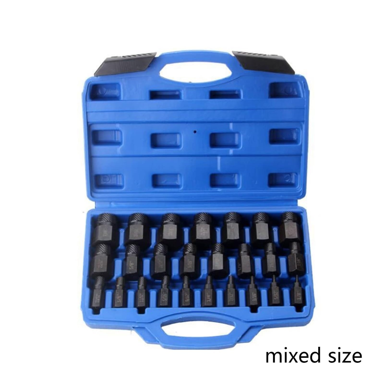 25 uds Extractor de Tornillos dañados Brocas Herramienta removedora de Tornillos Kit Extractor de Tornillos