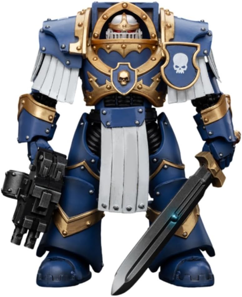 JOYTOY Warhammer Horus Heresy 1/18 Scale Collectible 5.35in Action Figure: Ultramarines Cataphractii Terminator Squad Sergeant with Power Sword