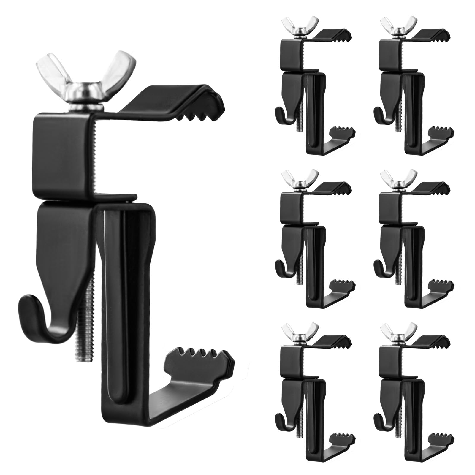 NQEUEPN 6pcs Metal Brick Hangers - Adjustable Heavy-Duty Wall