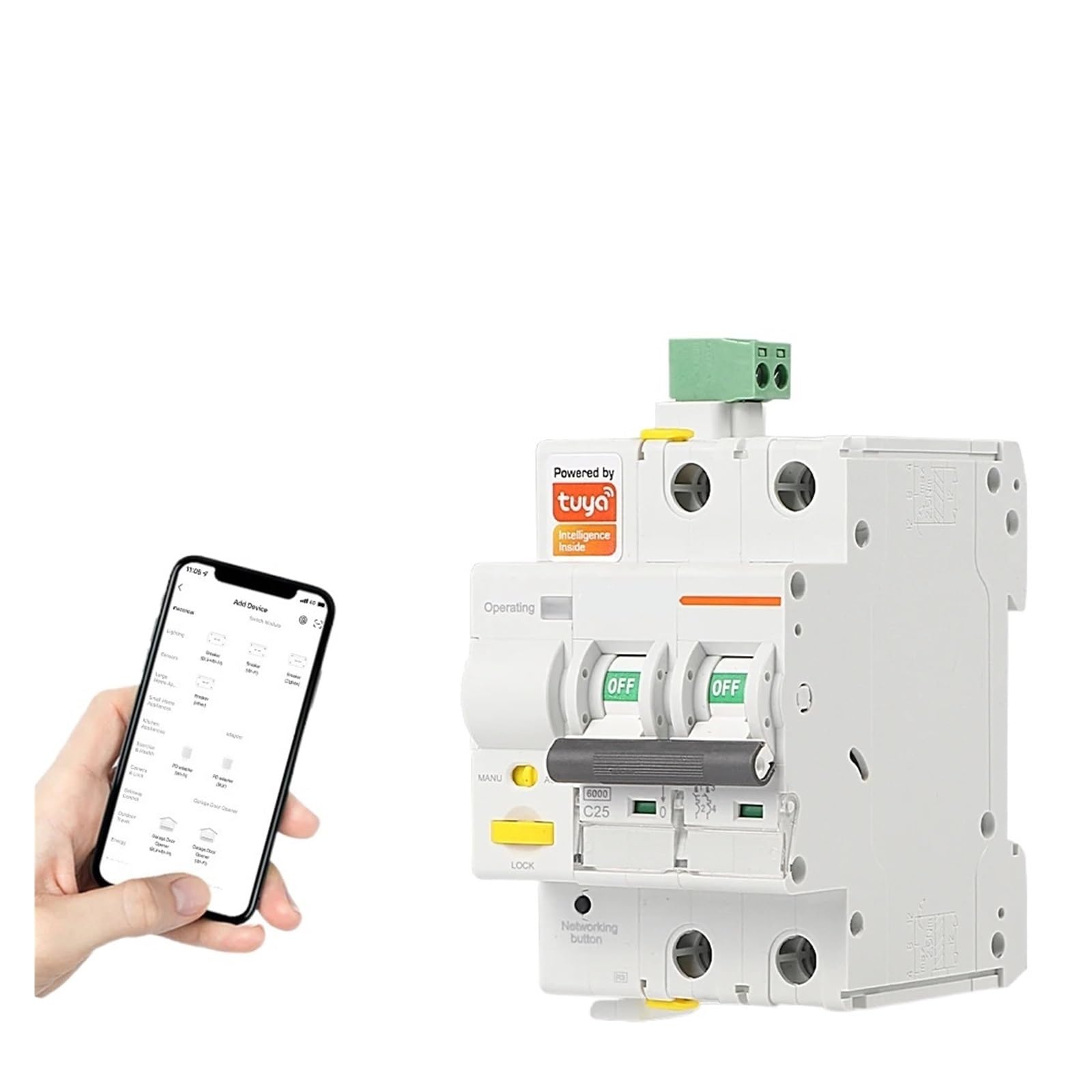 Disjoncteur Intelligent Tuya WiFi pour piloter la maison à distance