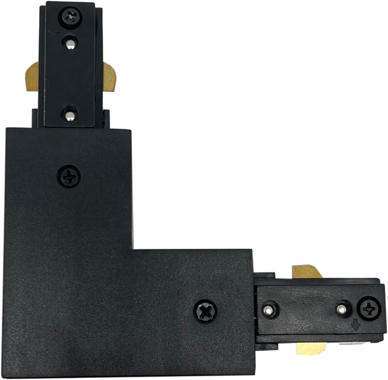 Track Lighting H Track Single Circuit 3-Wire Track Connector(End Power Feed Black)