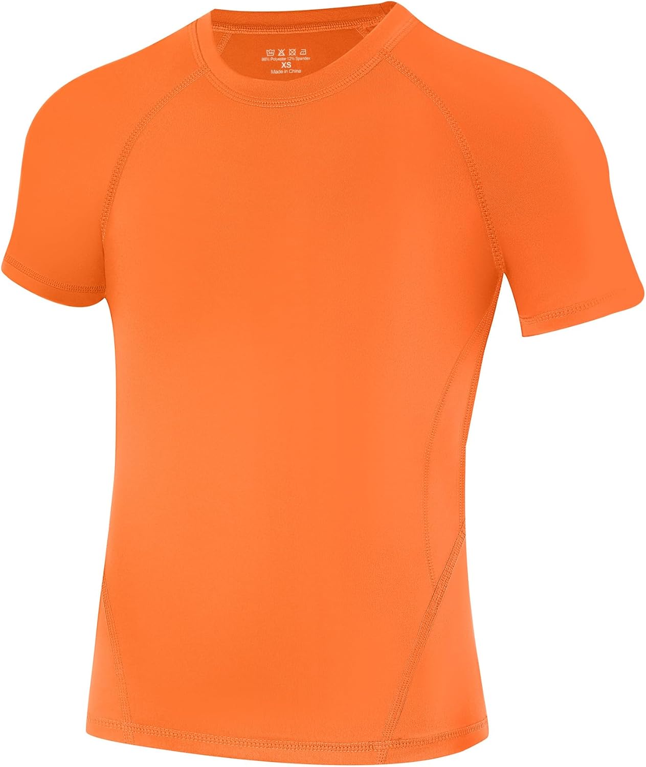 Runhit Boys Compression Shirt Short Sleeve Youth Football Basketball Undershirt Kids Athletic Quick Dry Base Layer T-Shirt