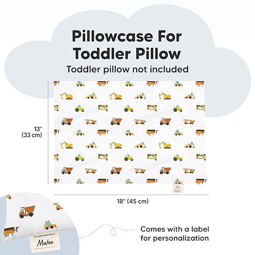 Miniatura 149 de KeaBabies Funda de almohada para niños pequeños de 13 x 18 pulgadas, funda de almohada de algodón orgánico para niños, niñas, funda de algodón suave