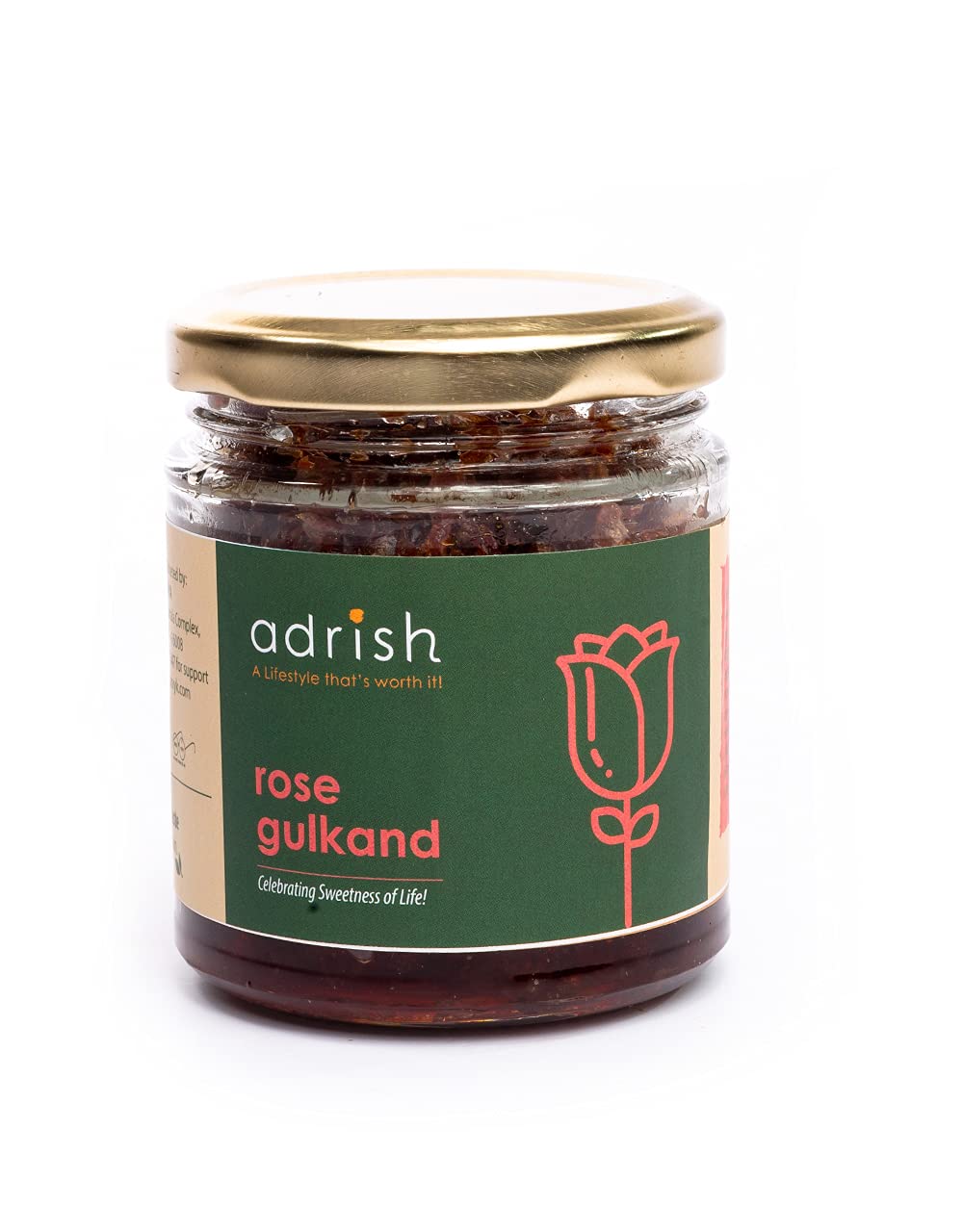 Adrish Zerowaste Gulkand- 200 gm