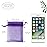 HRX Package 100pcs Little Organza Bags 3 x 4 inch, Purple Mesh Bags Drawstring Pouches for Jewelry Bracelets Candy Party Favor Small Gift