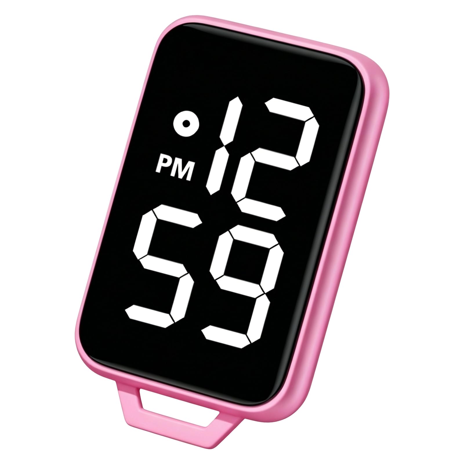 Oxxggkao Digital Keychain Watch with Water Resistance Great for Backpacks and Keyring Touch Digital for Student Fashion Square Keychain