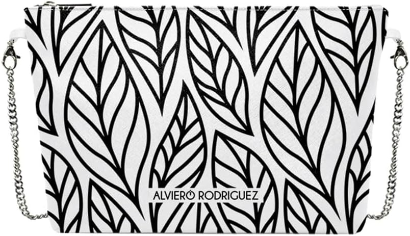 GenericoHola Blanca Alviero Rodriguez White Diva Bag, White, Blue And Yellow, 26,5 centrimetri