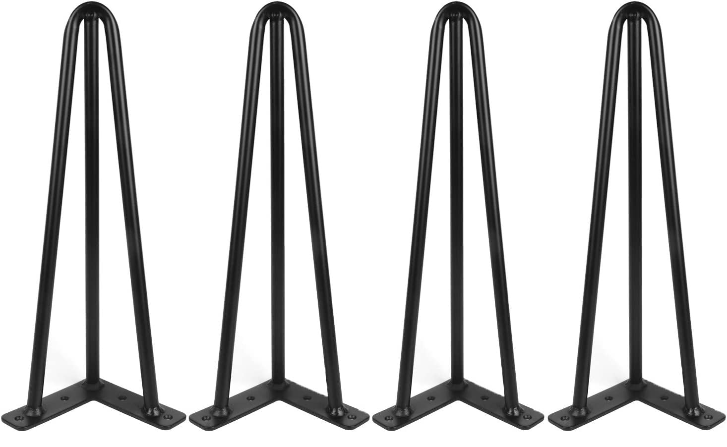 AVVIC MART Solid Rods with Industrial Design - Home DIY Projects for Modern Desks, Bench and Ding Board Include Rubber Floor Protectors, Black, 4 PCS (3 Rod, 10 Inch) (B0C37GFY4F) Amazon Price History, Amazon Price Tracker