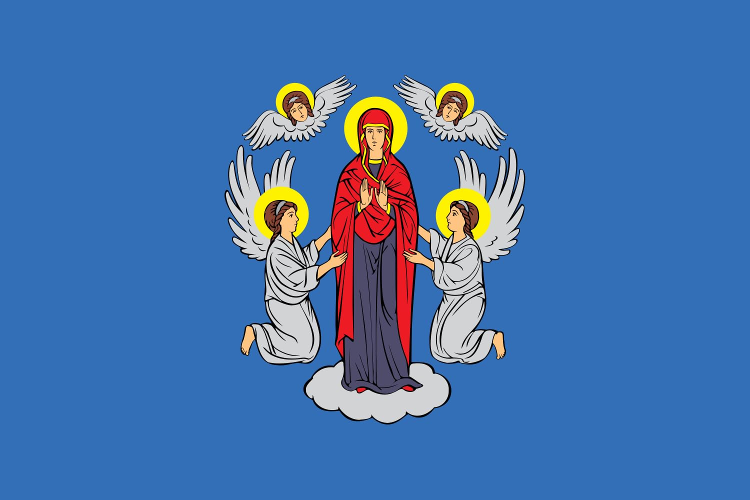 Drapeau Minsk Belarus XL tissu résistant emblème biélorusse Mińska avec oeillets