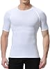 NuCamper Short Sleeve Compression Shirts Tops for Men, Short Sleeve Running T-Shirts Quick Dry Base Layer Top for Gym Sports Fitness Workout Cycling Training