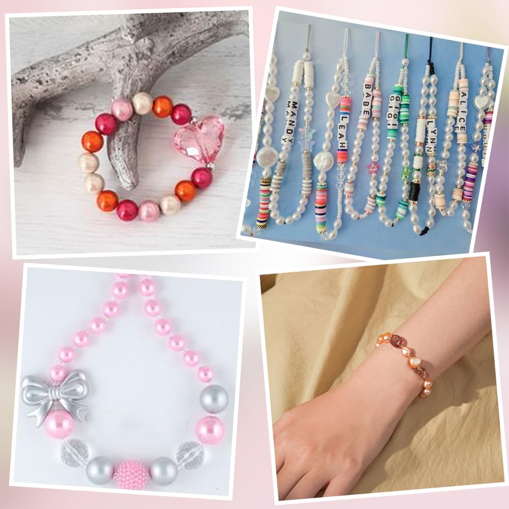 1200 Perles Roses En Verre De 4mm - Idéales Pour Créer Vos Bijoux DIY (bracelets, Colliers, Boucles D'oreilles)