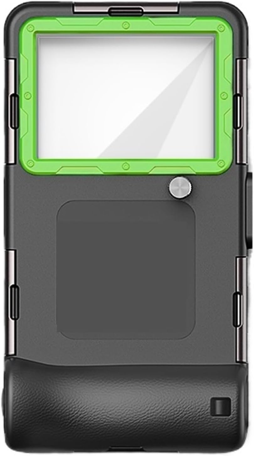 15M Professional Waterproof Case，Compatibility for Samsung S24 FE S25 Ultra A16 A56 Underwater Taking Diving Cases for iPhone 16 15 14 Pro Max(Green)