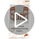 Image of Sheesham Wooden 2 Dining Chair Set for Living Room | Solid Wood Study Chair for Living Room | Office Chair for Home & Office | Rosewood Chair Set (Set of 2, Honey)