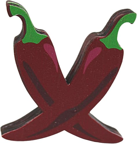 Miniatura 5 de Tic-Tac-Toe Juego de mesa de madera 3D, juego de mesa grande decorativo con chile y piezas Kokopelli, 8 x 8 pulgadas