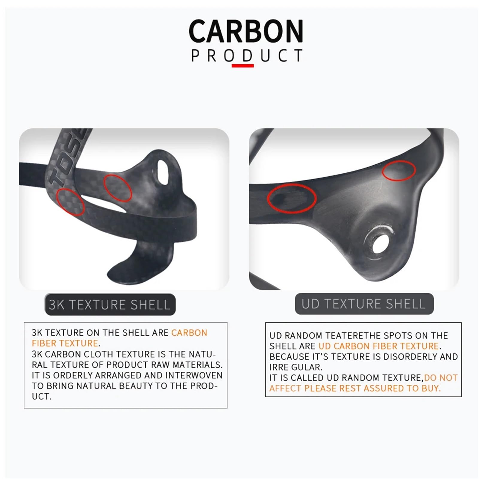 Portabidón Bicicleta Acabado Carbono Portabotellas de Fibra Carbono for Bicicleta Carretera, portabotellas for Agua y Bebidas, el Soporte más Ligero for montaña, 32g(2PCS Black)