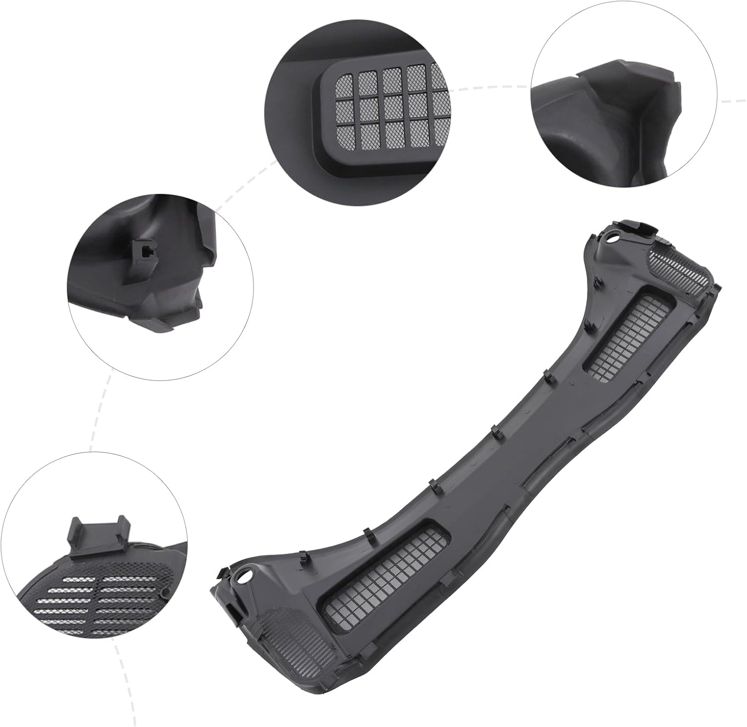 LYNICESHOP Windshield Cowl Trim Cover Panel, Windshield Cover Fits for 2013-2019 Ford Escape, Window Cover Insert Panel Replacemen CJ5Z-78022A68A (for 2013-2019 Ford Escape)