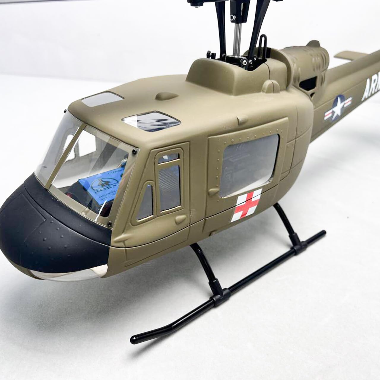 Amazon.com: Roban RTF 450 Size UH-1D Army Green RC Helicopter X1