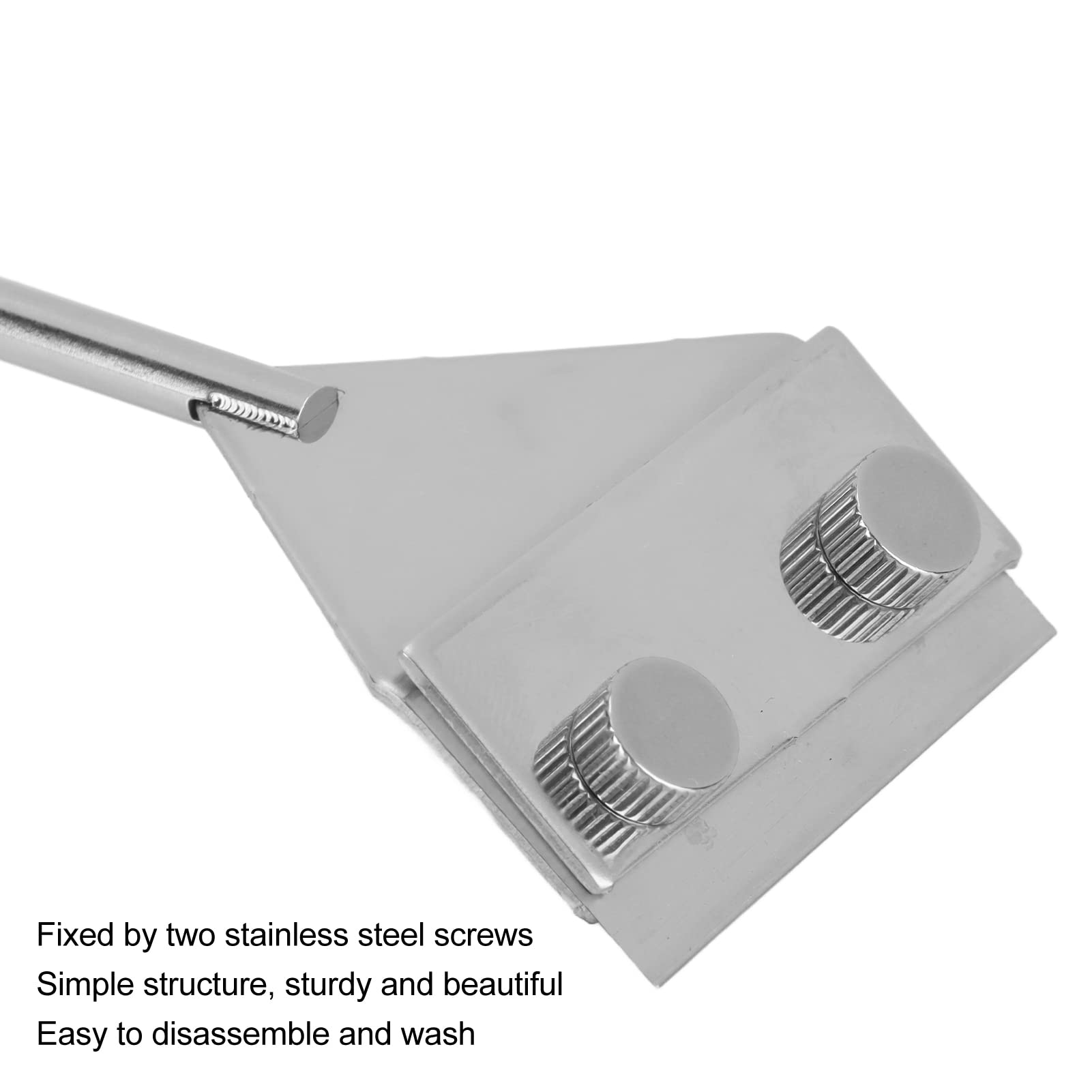 AYNEFY Aquarium Scraper Multifunctional Detachable Prevention Fish Scraper Cleaner Tool for Small Glass, EasytoUse Aluminum Alloy Stainless Steel Fish