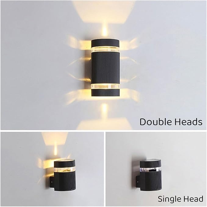 JQQJZLC Buitencilinder LED Wandlamp Acryl Waterdichte IP65 Gu10 Street Wandlamp Garden Porta Pad Decoratieve wandverlichting GU10 Zonder bol (kleur: dubbele laag-01) photo 2