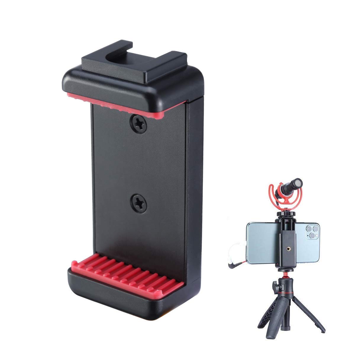 Yantralay Ulanzi ST-07 Phone Tripod Mount with Cold Shoe Mount for Microphone LED Light with 1/4 Tripod Screw Compatible with iPhone/Oneplus/Mi/Oppo & Other Smartphones Vlogging Accessories (Black) (B08K3KVF8B) Amazon Price History, Amazon Price Tracker