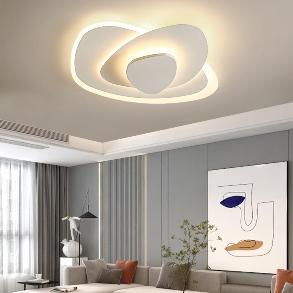 Lampe de plafond LED Chambre à coucher Plafonnier Dimmable 3500K-6500K Éclairage géométrique Triangle Design Lampe pendante Moderne Créative Lampes Étude Salon Bureau Salle à manger Lustres ( Size : 5