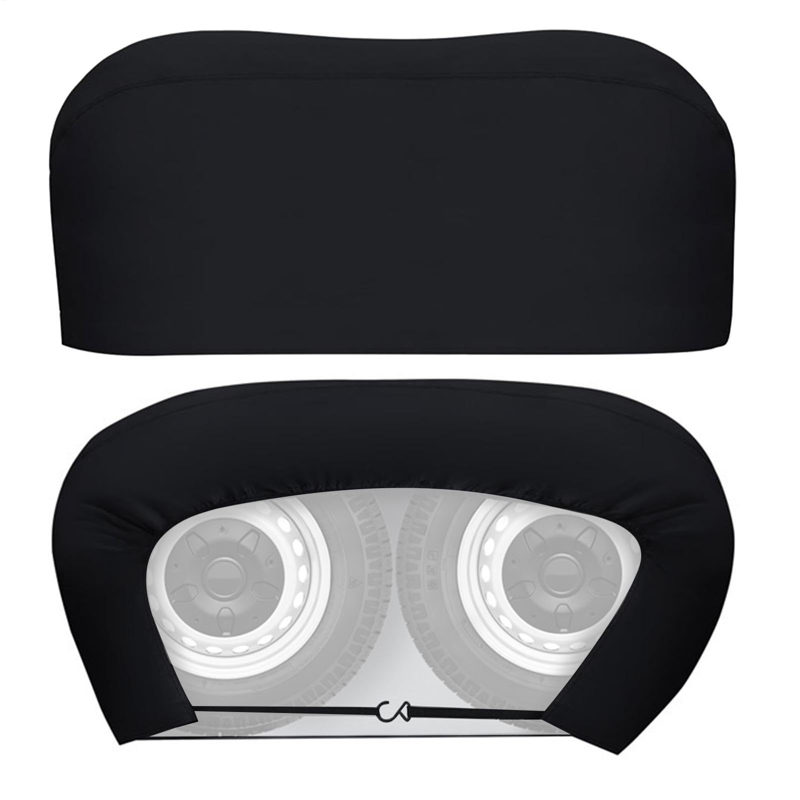 Cubierta para ruedas de autocaravana, doble eje – Protección para neumáticos de vela, paquete de 2 unidades, permeable al aire, protección contra heladas, resistente al invierno, cubierta para