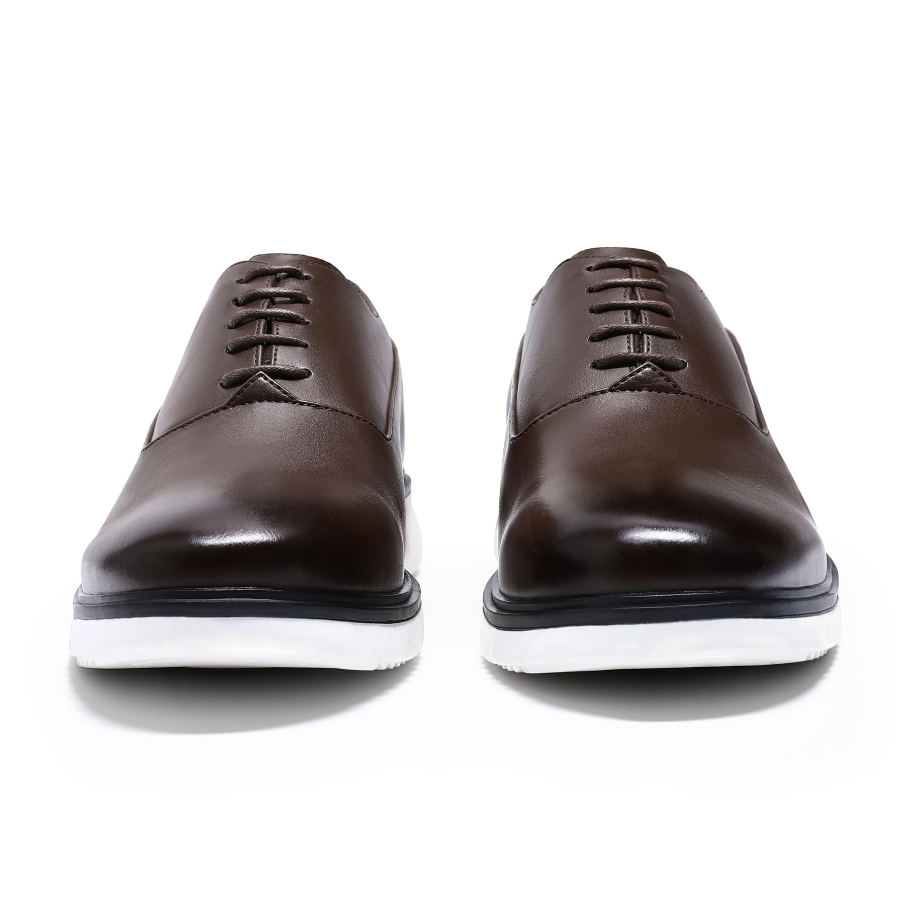Allthemen Chaussure Homme Ville Oxford à Lacets Cuir Business Derby Sports | Shoes Élégant Respirantes,Confortable Léger Dressing,Semelle Antidérapante En Tpr,Bout Rond,Entreprise Casual,Plat,4 Saisons