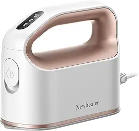 Newbealer Ferro A Vapor Inteligente Para Roupas, Mini Prensa Térmica, 1200 W De Nível Profissional Com Turbo, 3 Modos De Vapor E 3 Modos De Calor Seco, Aquecimento Em 45 Segundos, Desligamento