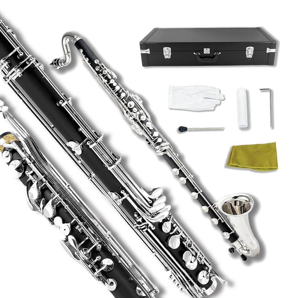 Amazon | Yinfente ABS バスクラリネットキット 初心者向け Low C Bb