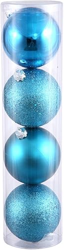 Miniatura 58 de Vickerman Esfera de adorno de Navidad de 10 pulgadas con acabado de caramelo, plástico inastillable, resistente a los rayos UV, decoración de árbol