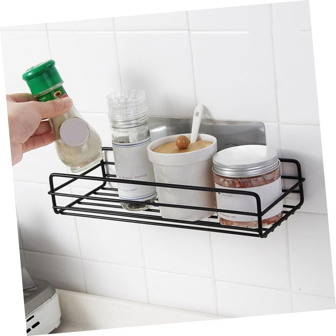 2pcs Iron Display Racks Wall-Mounted Storage Shelves for Bathroom Storage Holders