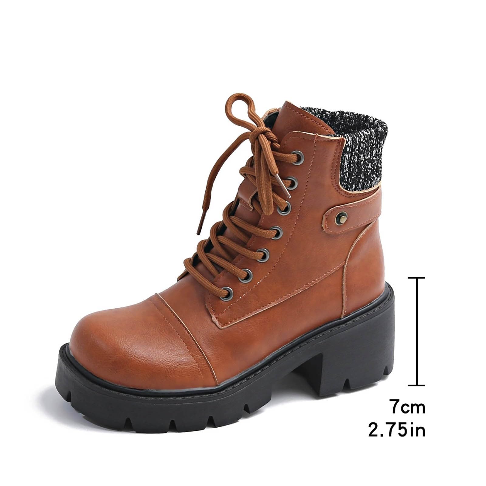 Stivali Donna Antiscivolo Stivaletti con Lacci Comodi Eleganti Stivaletto Leggero Robusti Antivento Versatili Stivali da Pioggia Autunno Inverno Stivaletti per Esterni Neve Trekking e Giardino