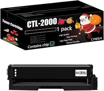 Compatible for Pantum CTL-2000HK Toner Cartridge Work for Pantum CTL-2000H CTL-2000HK CTL-2000HC CTL-2000HY CTL-2000HM CP2200DN CM2200DN Printers 1 Pack Black