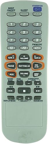 HCDZ Mando a distancia de repuesto para JVC RM-SMXGB6U MX-GB5 MX-GB6 MX-GB65P CA-MXGB5 SP-MXGB5 CA-MXGB6 SP-MXGB6 DVD Sistema de audio estéreo