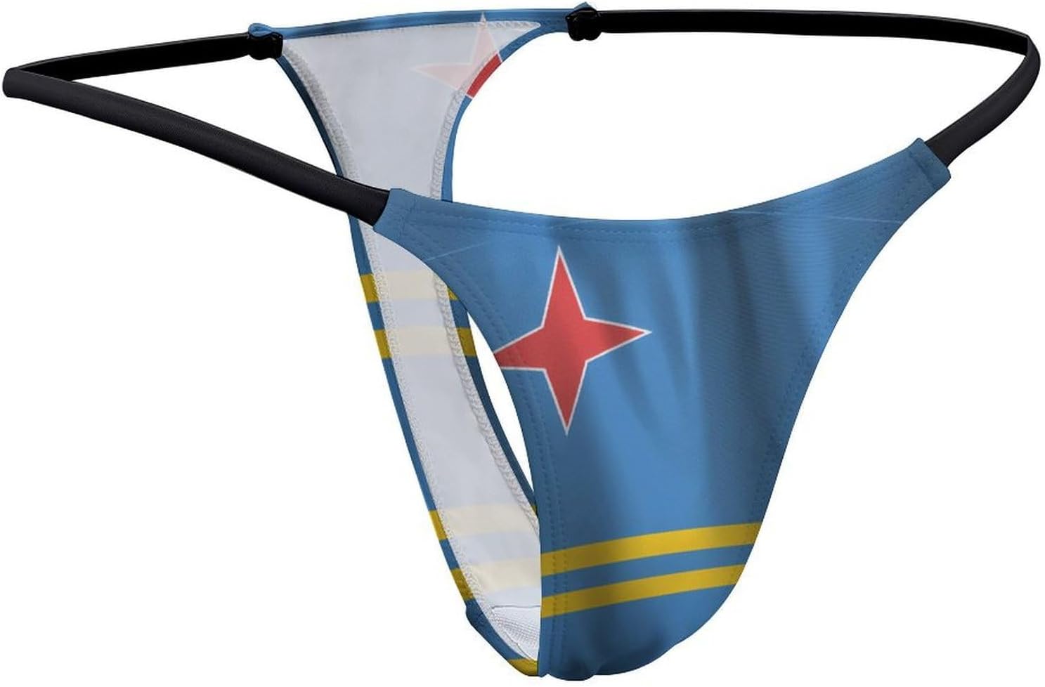 Flag of Aruba Sexy G String Thongs for Women Underwear | Seamless Panties Lingerie Breathable Low Rise No Show