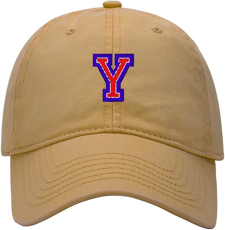 Baseball Cap Men Design Letter Y Embroidered Washed Cotton Dad Hat Baseball Caps