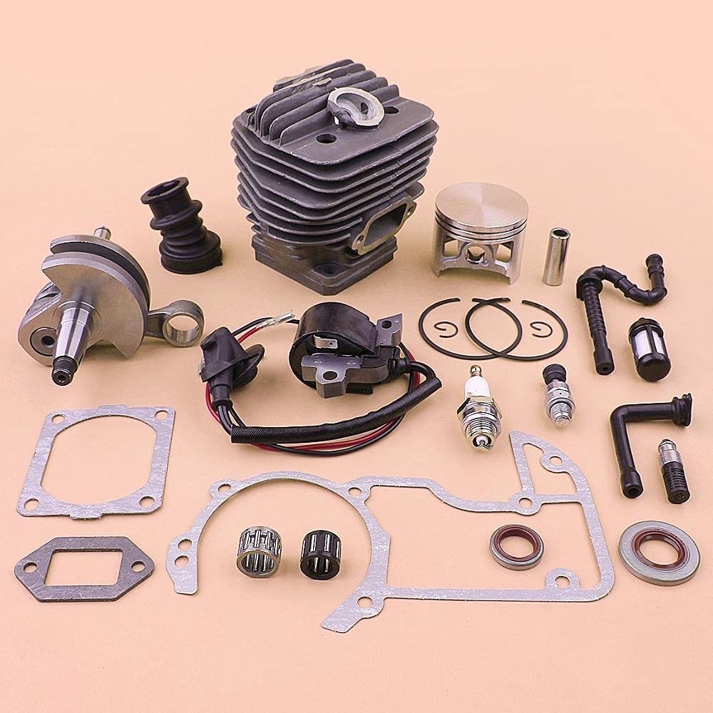 Kit de bobina de encendido de cigüeñal de pistón de cilindro de 54mm, juego de tubo flexible de filtro de aceite y combustible, for motosierra STIHL, MS660 066 MS 660 Pistón de cilindro de jar