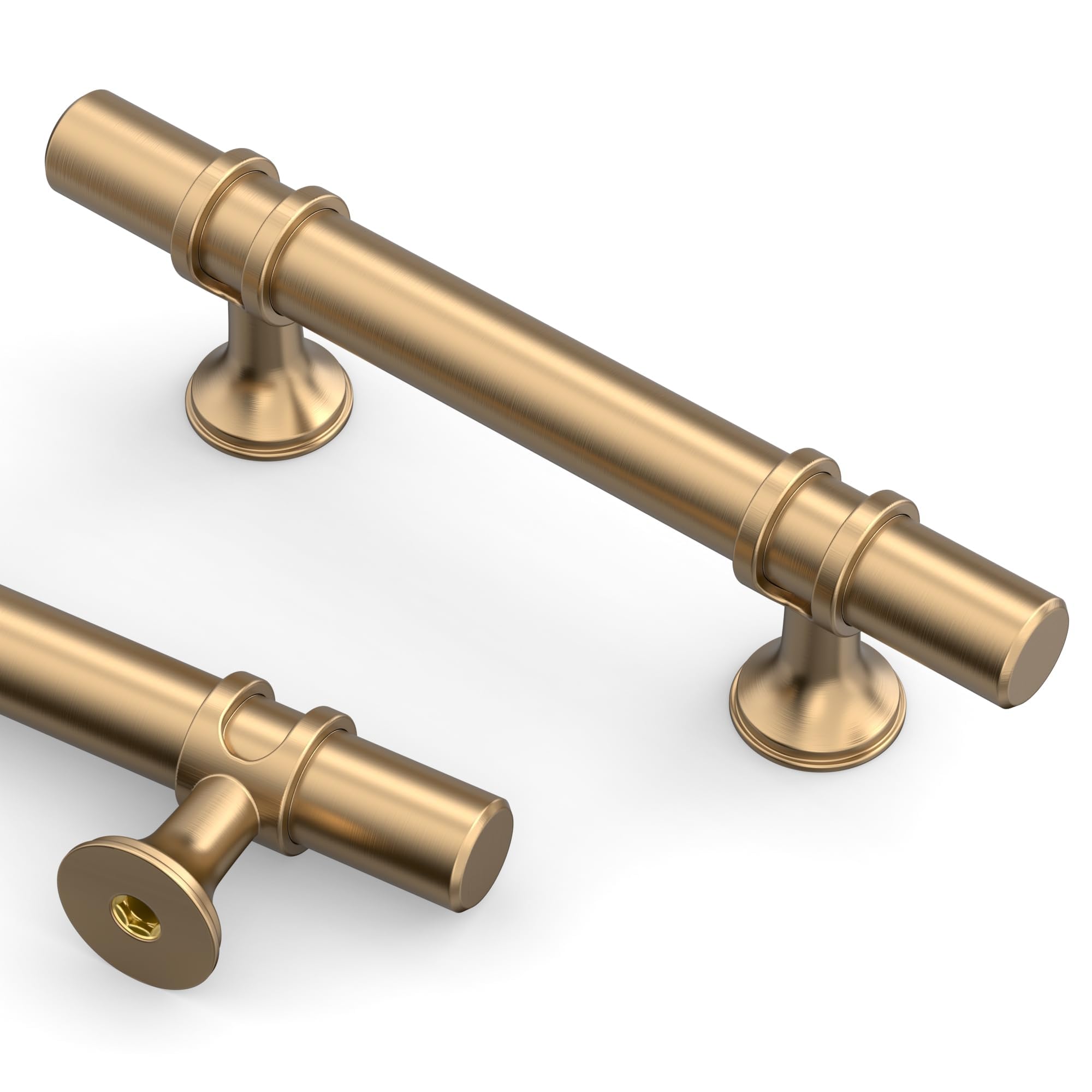 Asidrama 10 Pack 5 Inch(128mm) Champagne Bronze and Matte Black Kitchen Cabinet Handles, Cabinet Pulls Kitchen Cabinet Hardware Cupboard Handles Drawer Pulls — Amazon image 25
