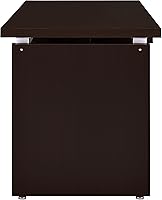 Vista 7 de Coaster Home Furnishings 800891 escritorio contemporáneo para computadora color capuchino.