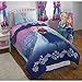 NEW! Disney Frozen Full Size Nordic Frost Bedding Set Made of 100% Polyester with Reversible Comforter, Flat Sheet, Fitted Sheet and Pillowcase