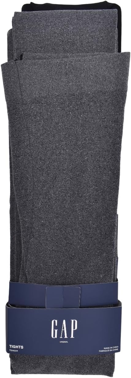 GAP Women's Original Opaque Tights, 2-pack Adult Tights, Soft & Stretchy